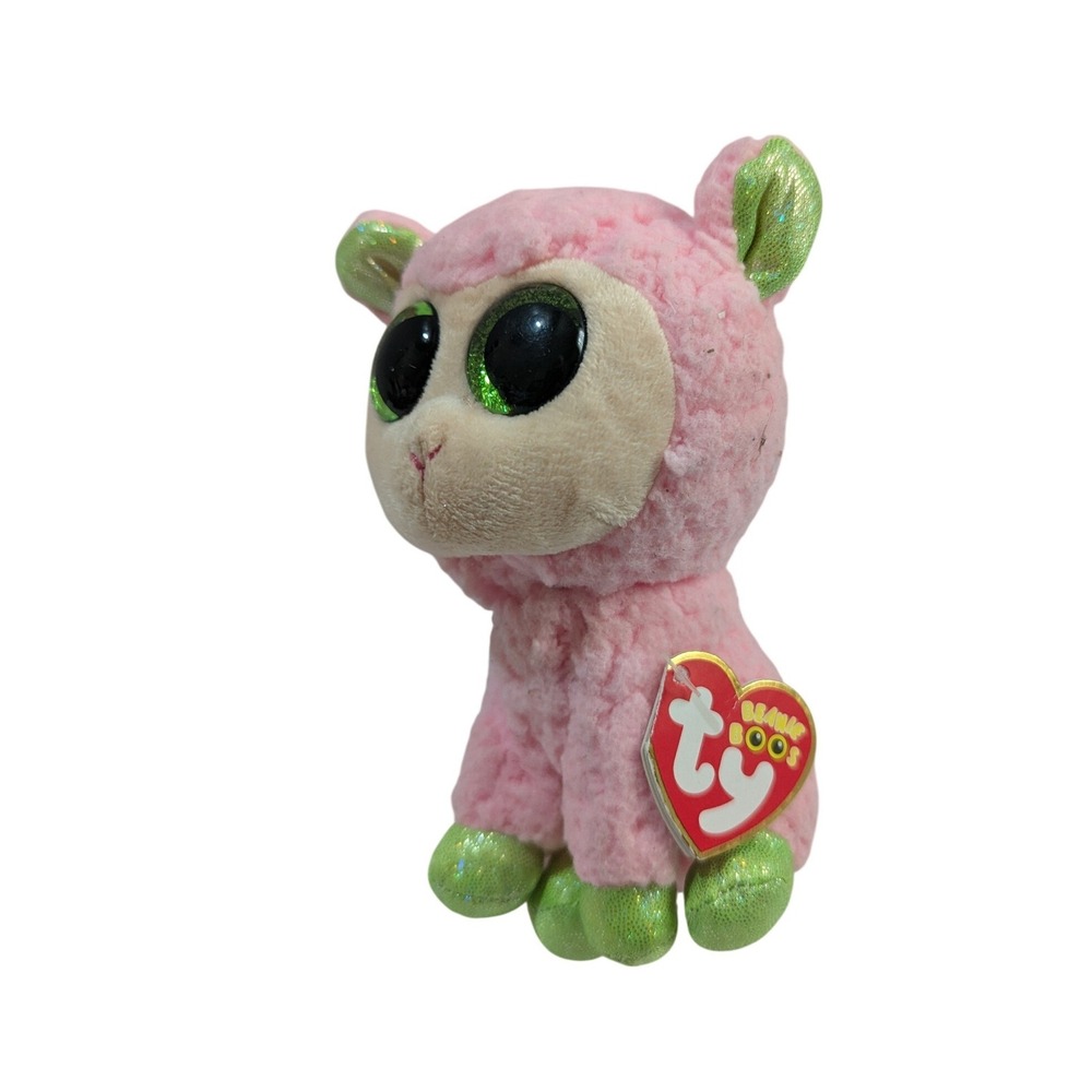 Ty Beanie Boos Babs‎ Pink Lamb Plush Stuffed Animal 6" Easter Toy